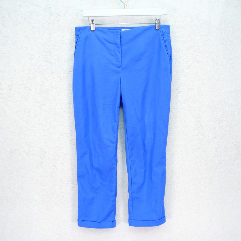 Chico's "So Slimming" Blue Dress Pants -0.5- Mid Rise 32.5‎ / 23 Cuffed